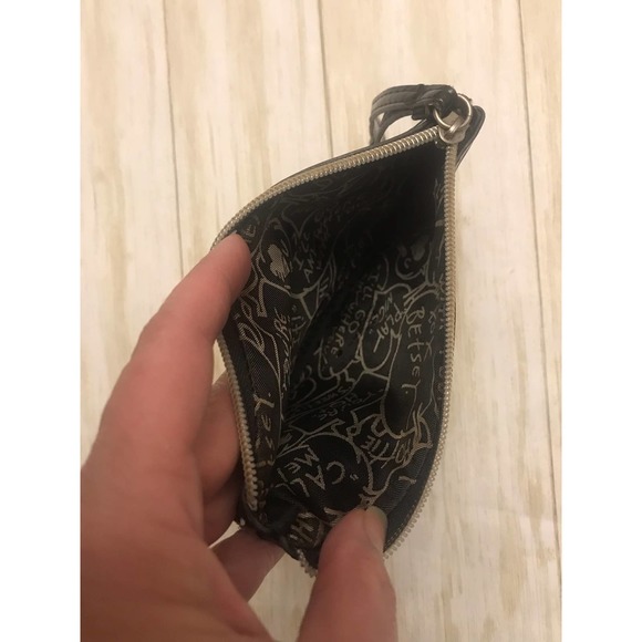 Betseyville Betsy Johnson Rose and Cheetah Print Sequins Wristlet - Picture 3 of 7